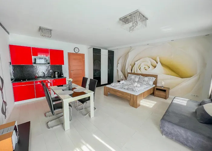 アパート Club 218 Red Wellness Apartements